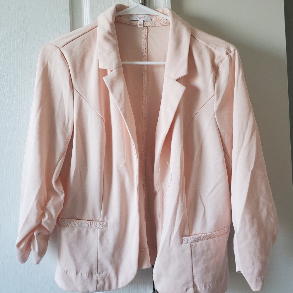Lace Trimmed Blazer